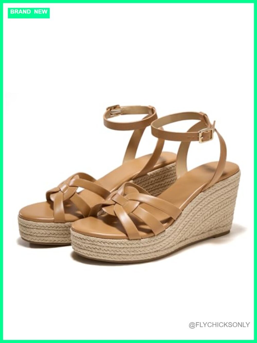 Womens Open Toe Strappy Wedge Espadrilles Sandals Summer Slide Shoes